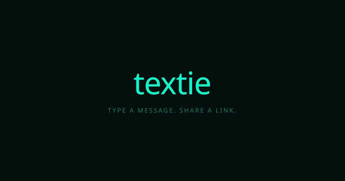 textie — send cute messages